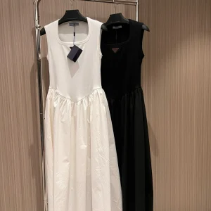 2025 Waist new summer French vest sleeveless dress slim skirt senior temperament long dress